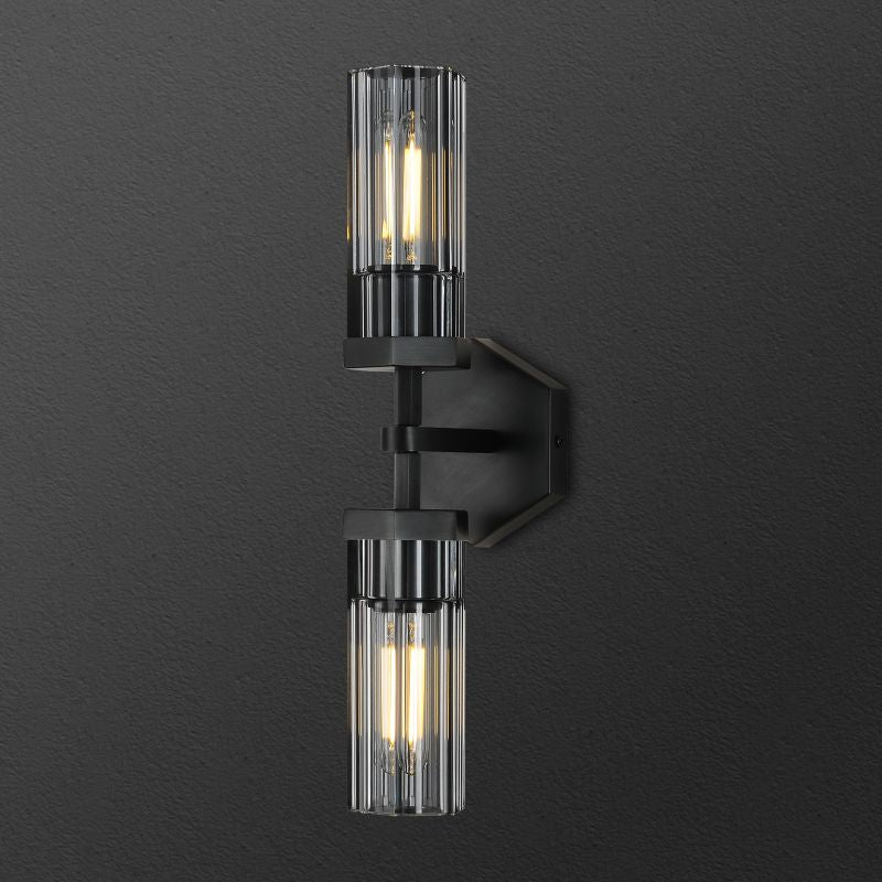 Eve Polygonal Crystal Linear Wall Sconce