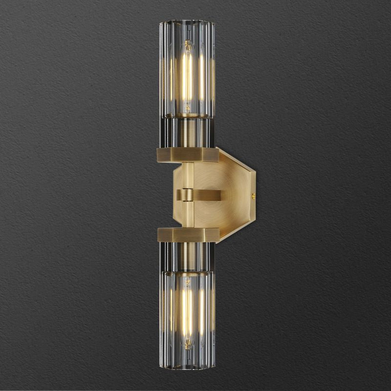 Eve Polygonal Crystal Linear Wall Sconce