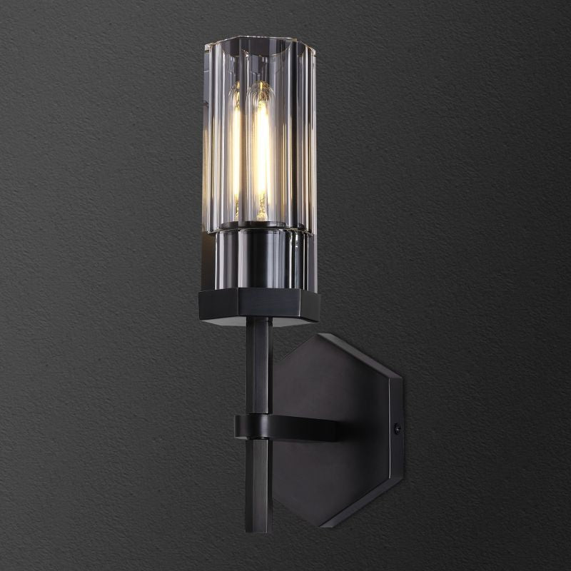 Eve Polygonal Crystal Wall Sconce