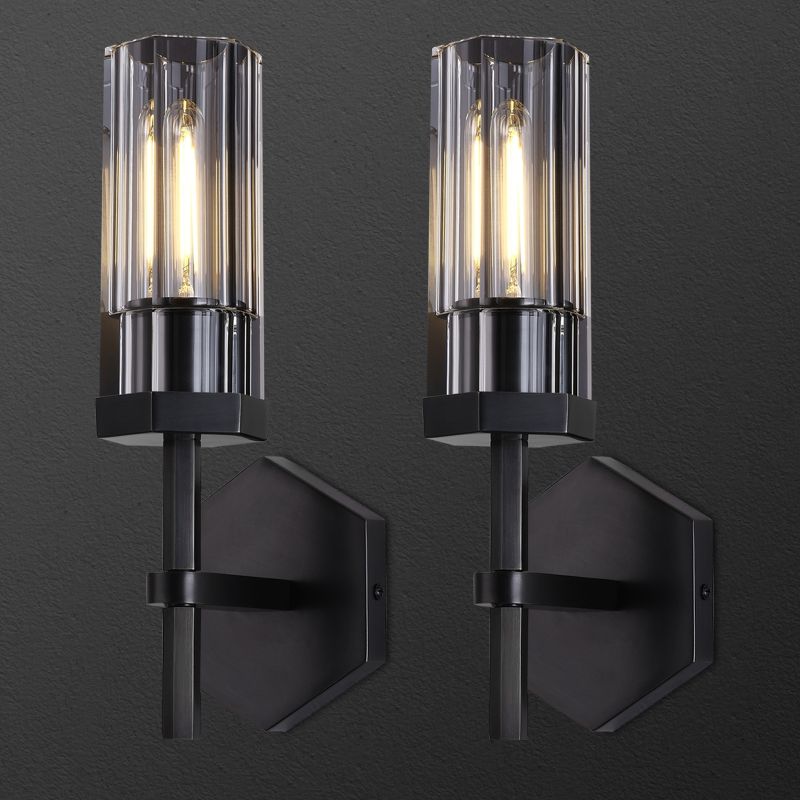 Eve Polygonal Crystal Wall Sconce