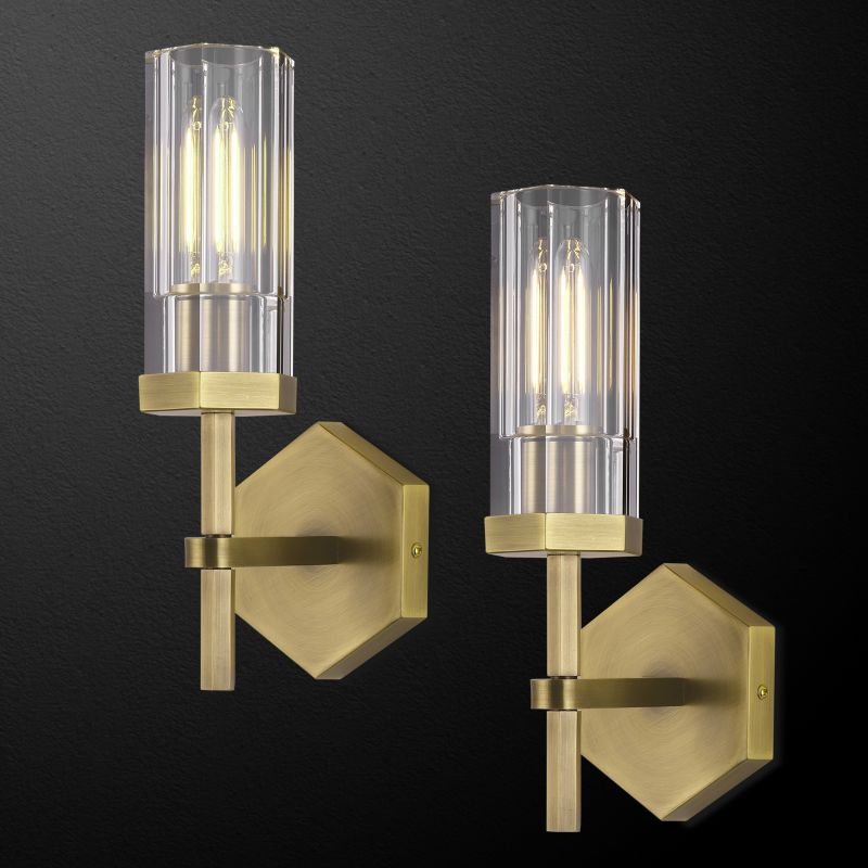 Eve Polygonal Crystal Wall Sconce