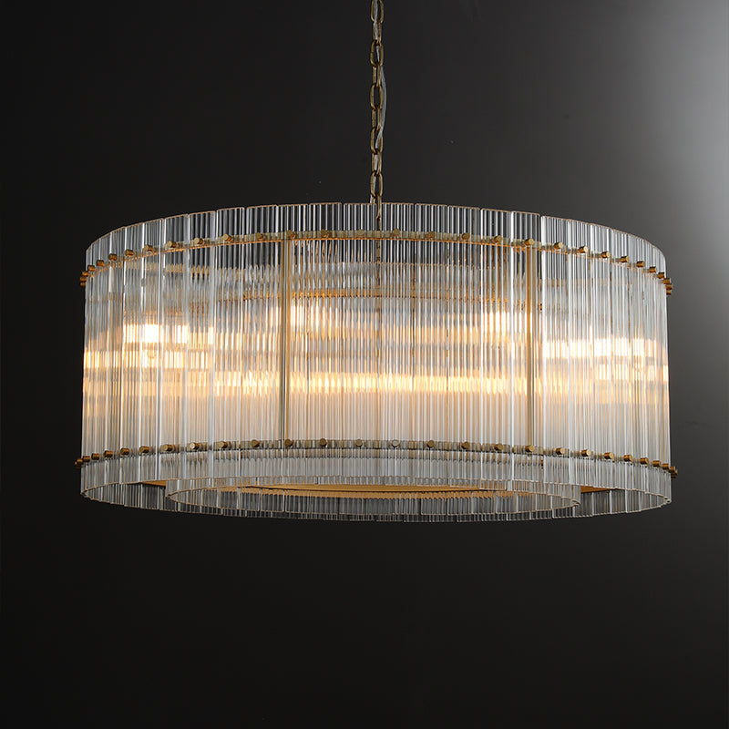 Mark Round Glass Chandelier 37”