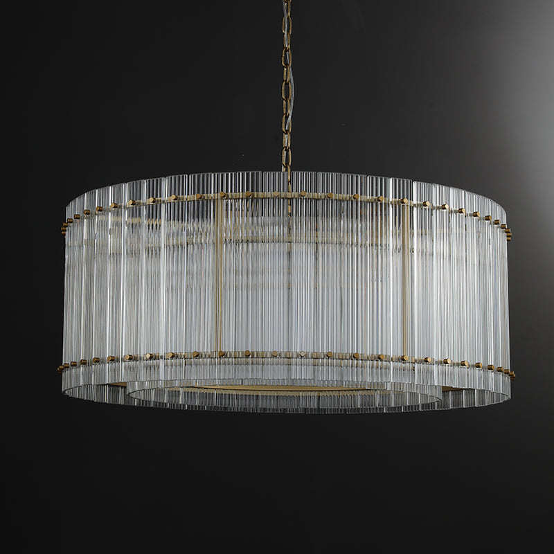 Mark Round Glass Chandelier 37”