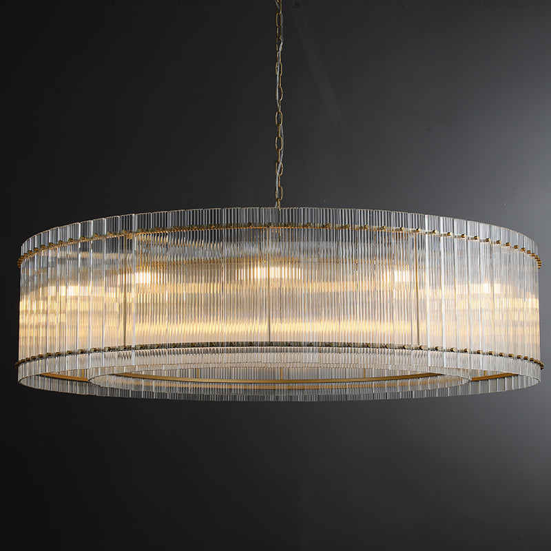 Mark Round Glass Chandelier 60”