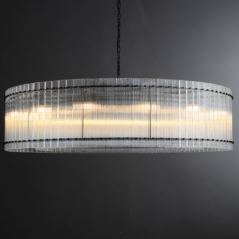 Mark Round Glass Chandelier 60”