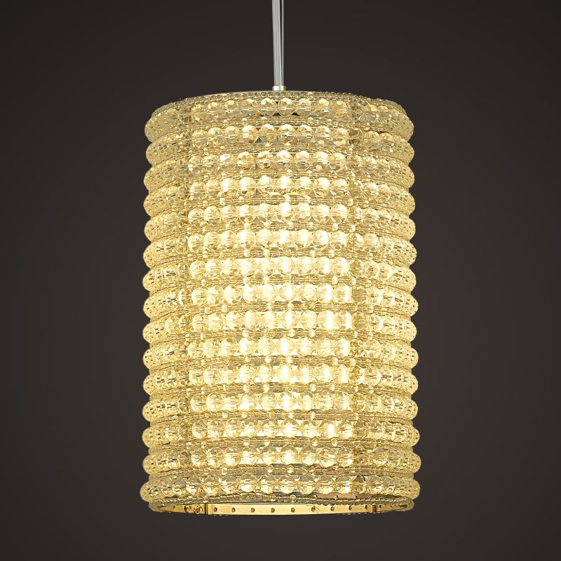 Selia Crystal Pendant 12"H